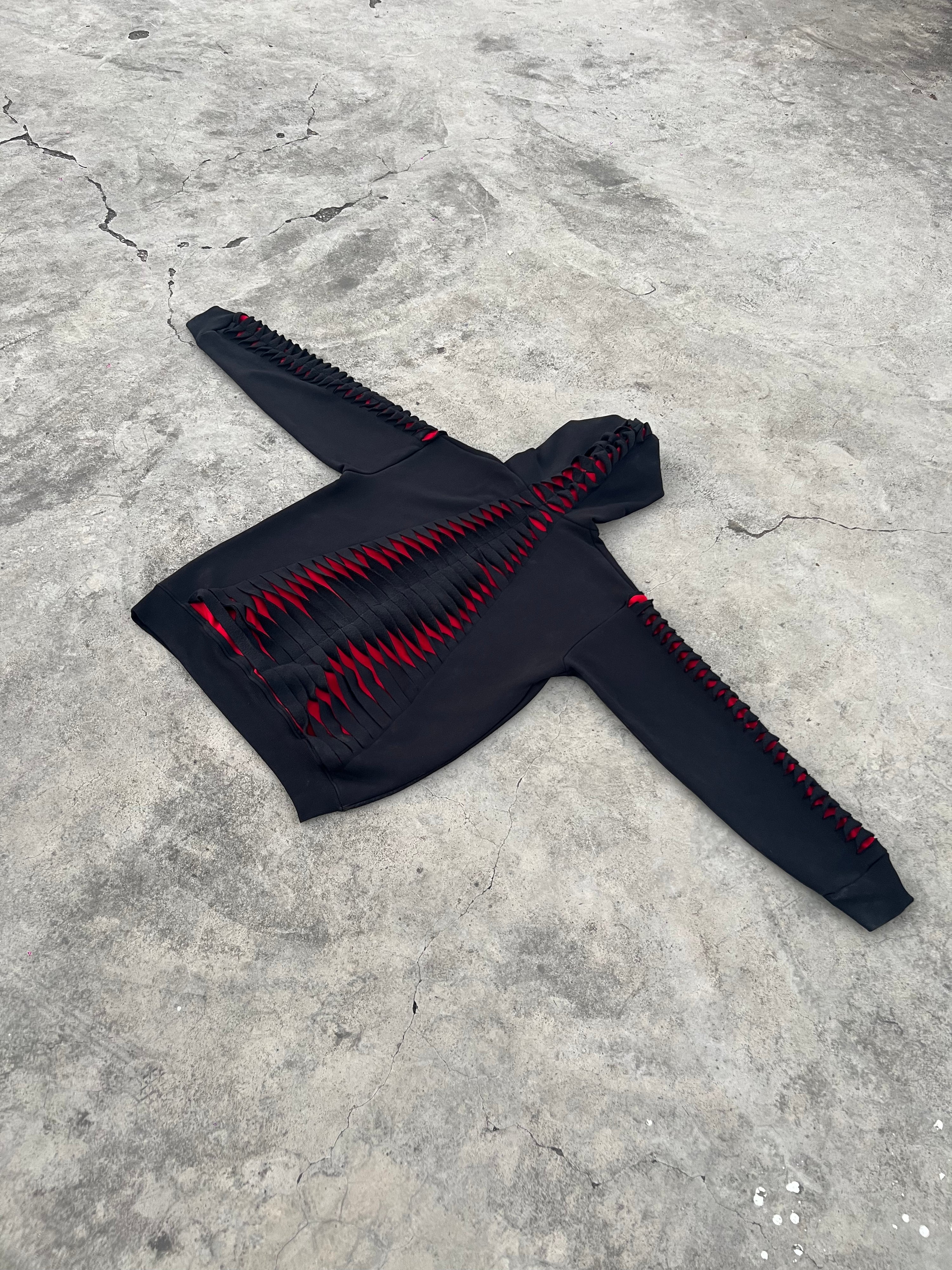 1.1 EXO HOODIE: BLACK/RED