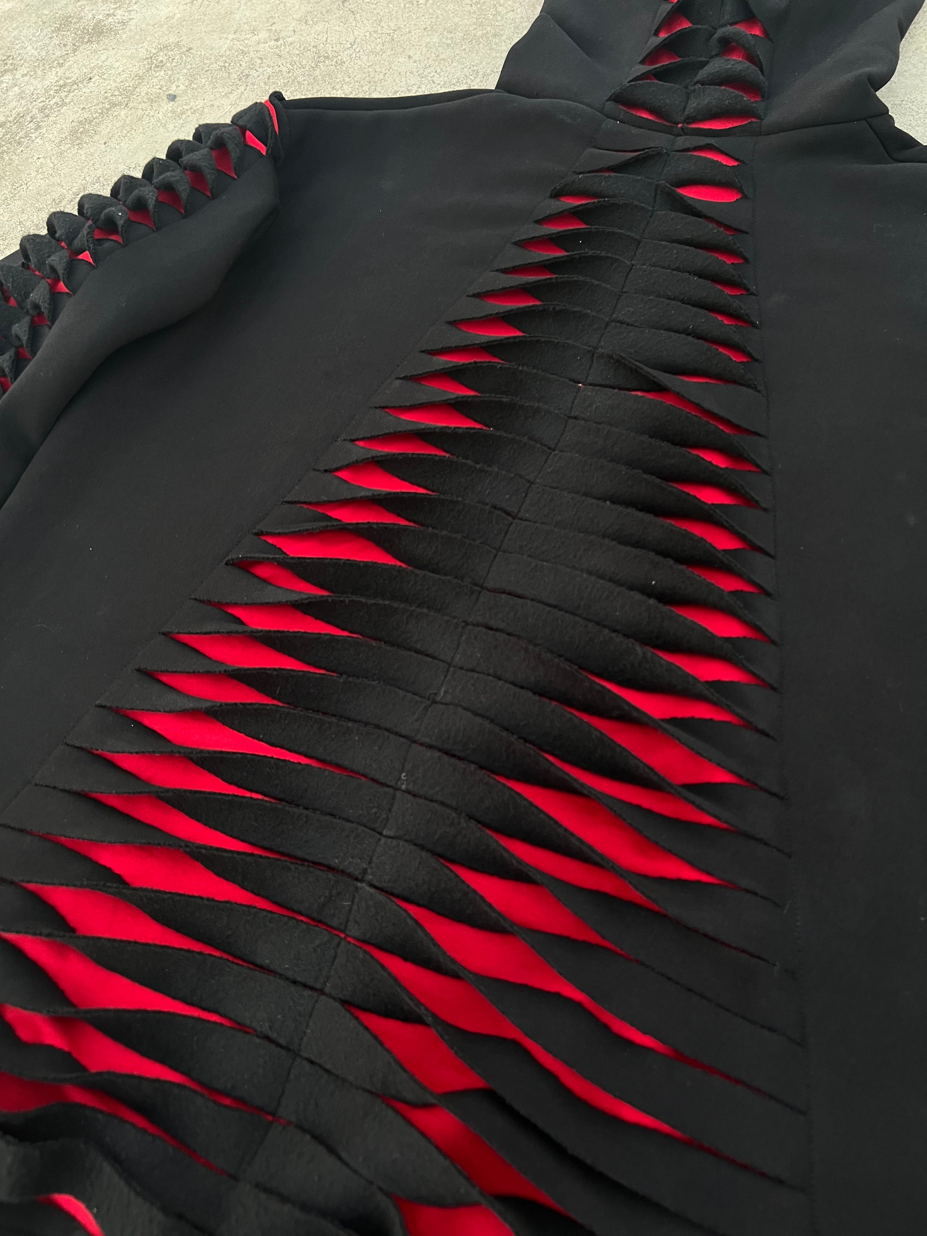 1.1 EXO HOODIE: BLACK/RED