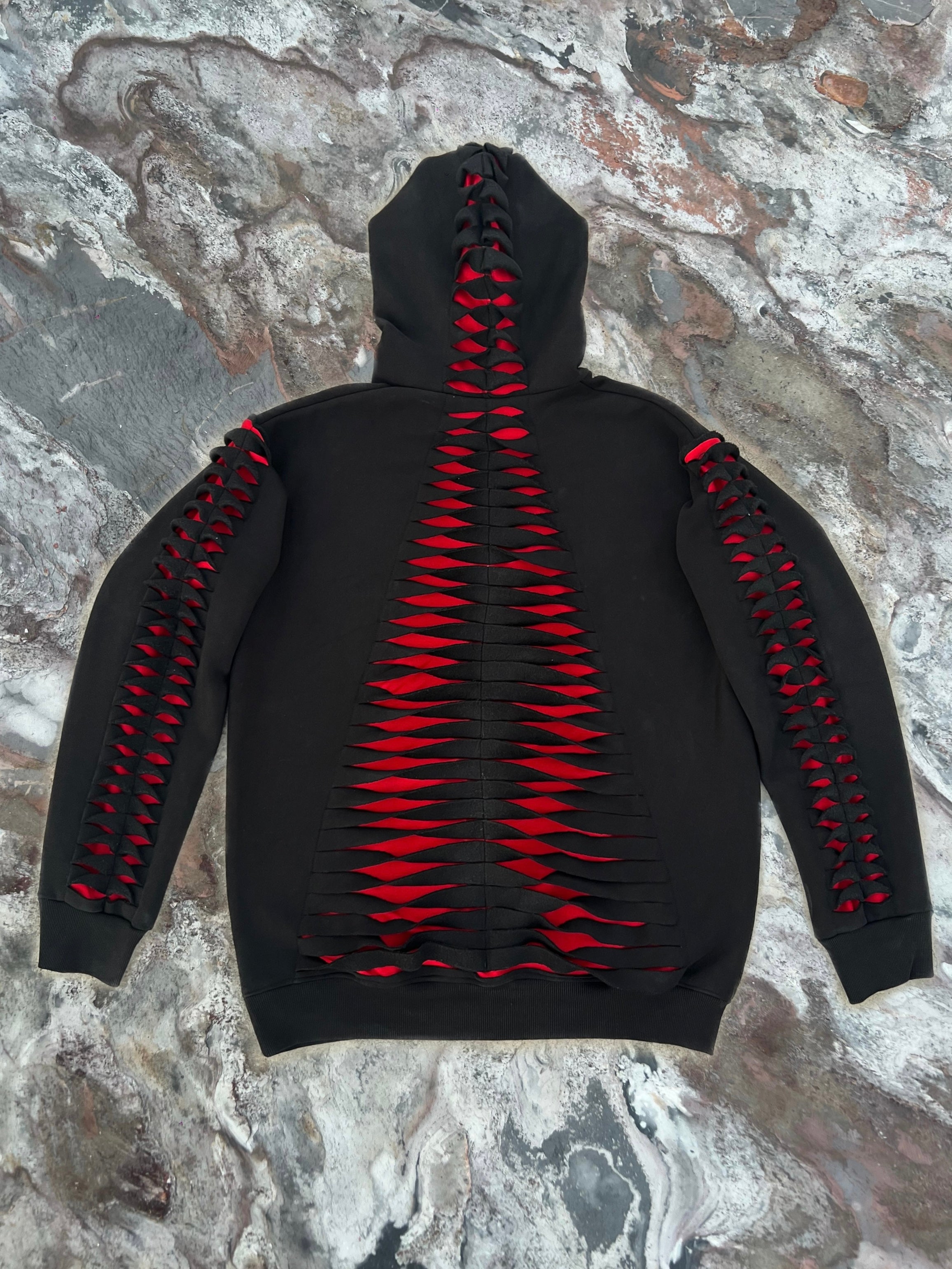 1.1 EXO HOODIE: BLACK/RED