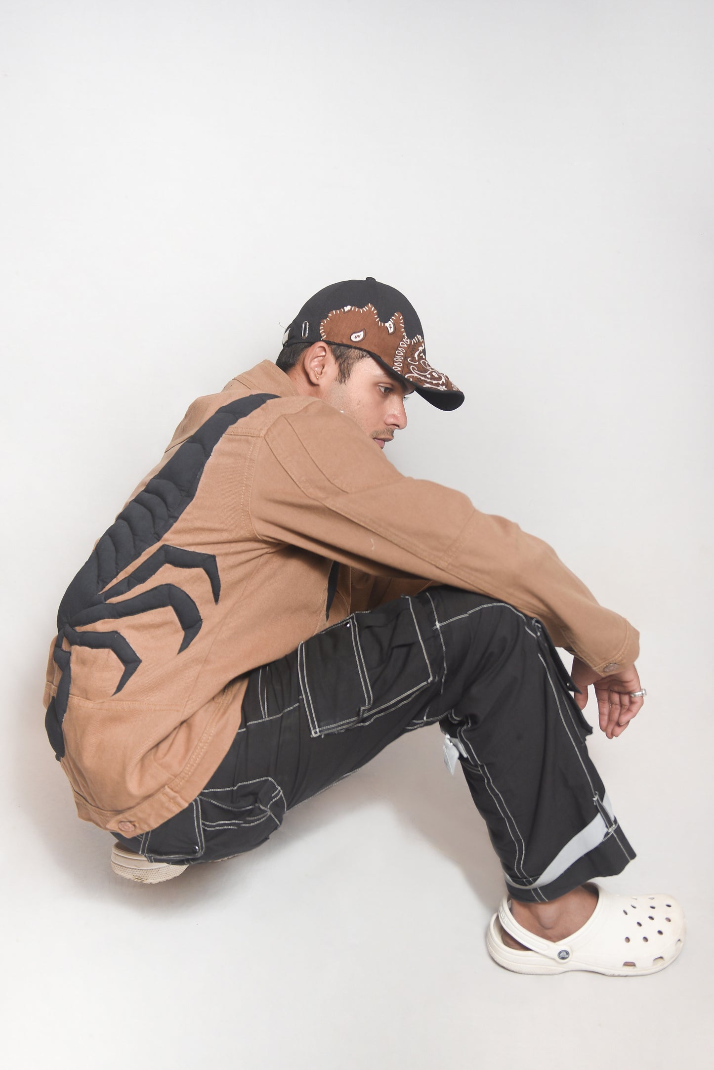 PUFFED SCORPION CUT & SEW JACKET