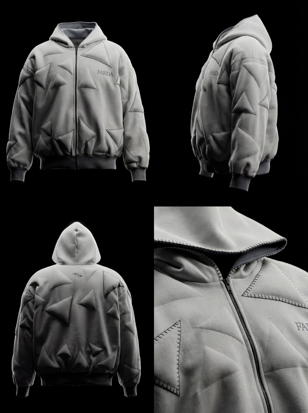 AVIO HOODIE: LIGHT GRAY