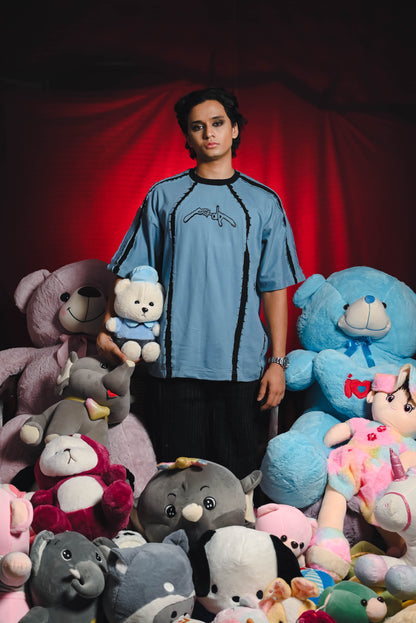 ERYX HALF SLEEVED: POWDER BLUE [UNISEX]