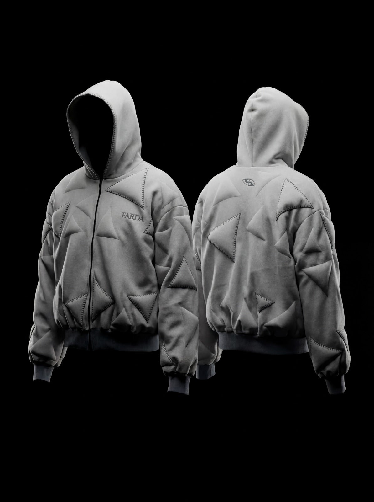 AVIO HOODIE: LIGHT GRAY