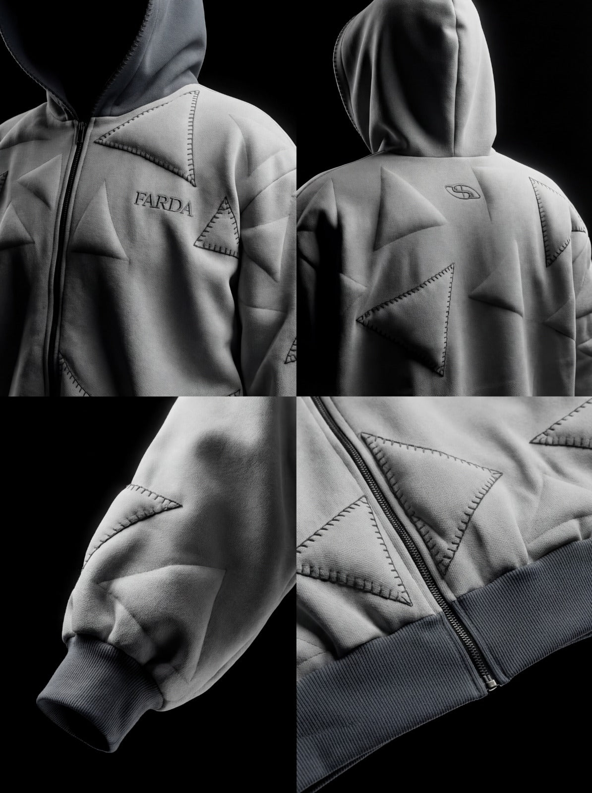 AVIO HOODIE: LIGHT GRAY