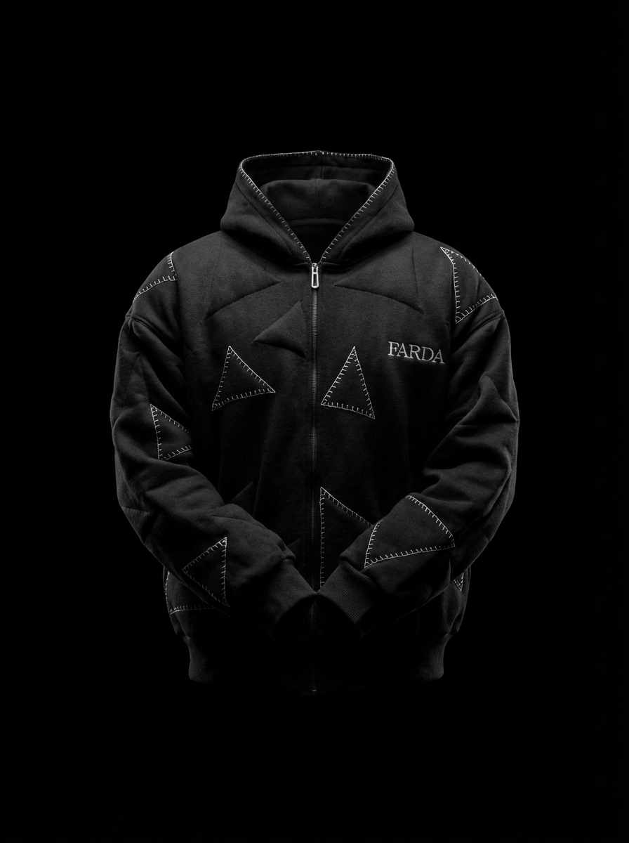 AVIO HOODIE: BLACK