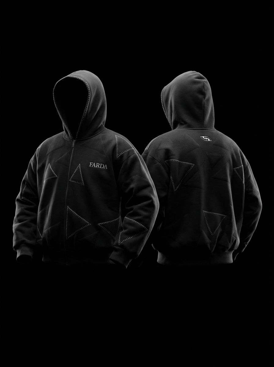 AVIO HOODIE: BLACK