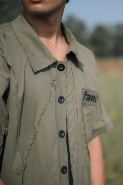 ASTRA SHIRT: OLIVE GREEN