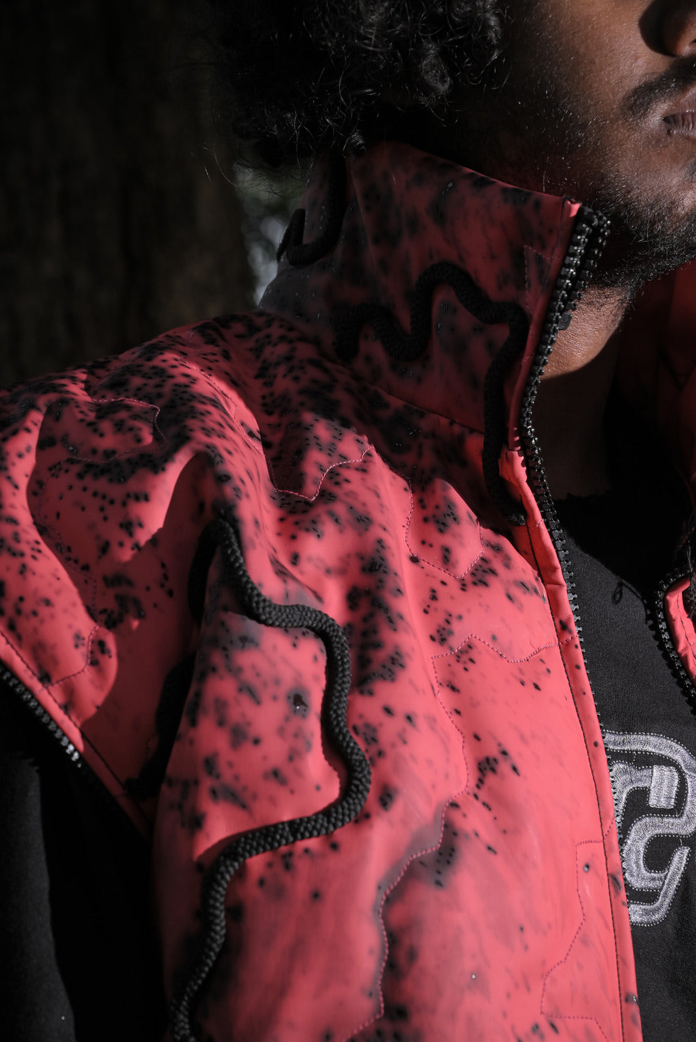 THERMOCHROMIC JACKET (BLACK PASTEL RED)