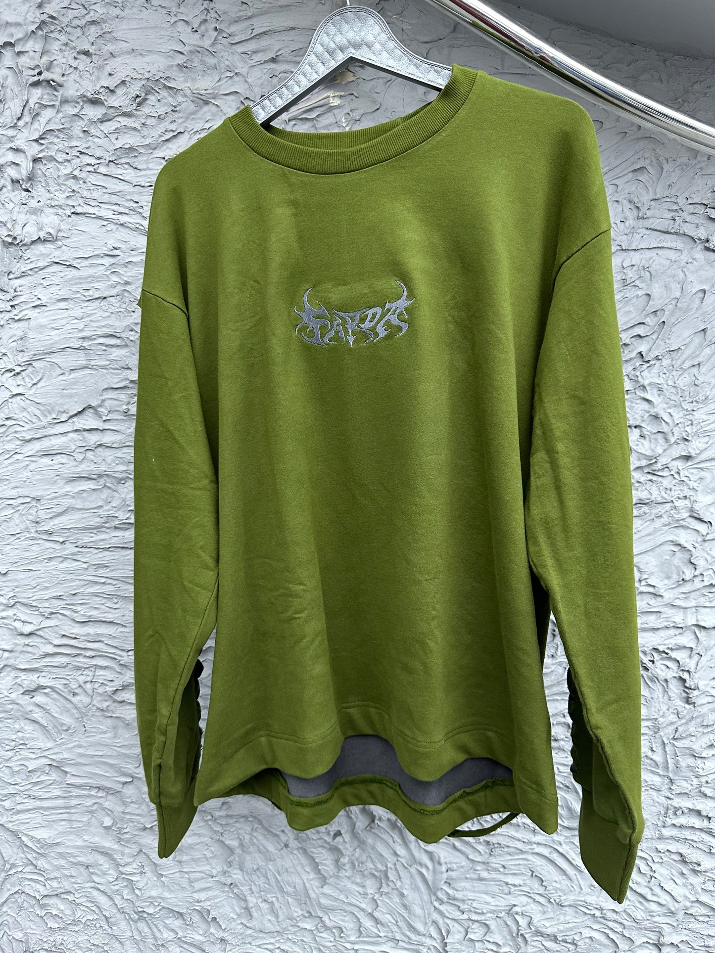 EXO SWEATSHIRT: OLIVE GREEN/GRAY