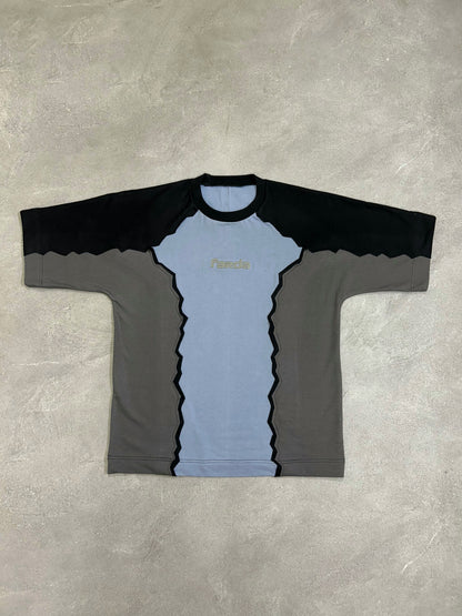 HEXA TEE: BLUE/BLACK/GRAY