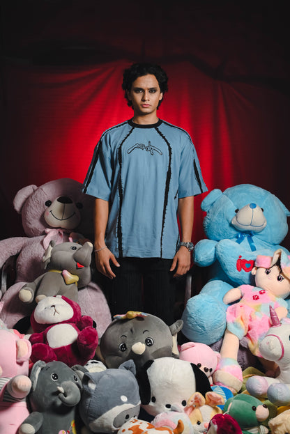 ERYX HALF SLEEVED: POWDER BLUE [UNISEX]