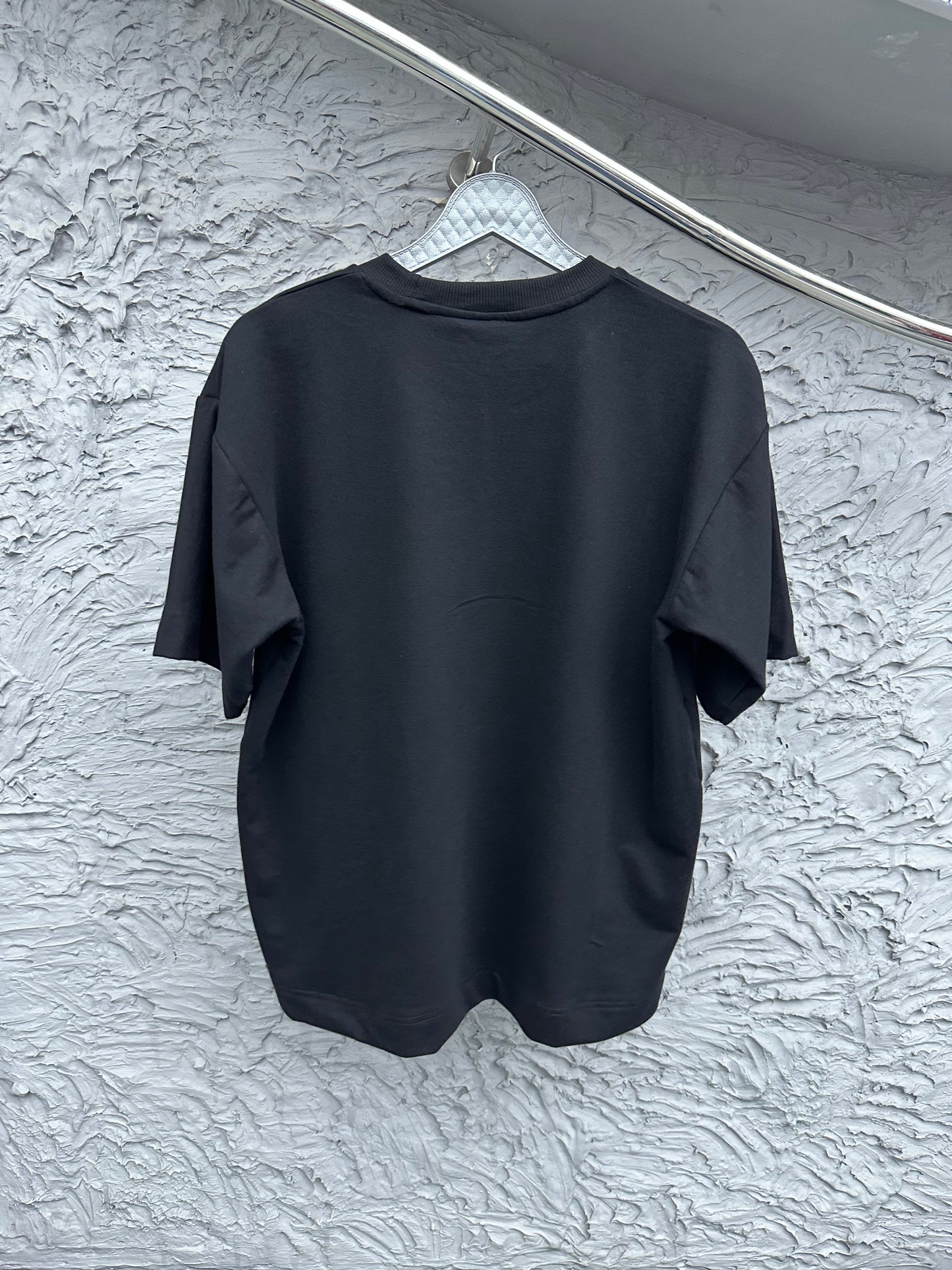 ECHOR TEE: ORANGE/GRAY/BLACK