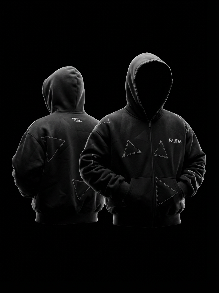 AVIO HOODIE: BLACK