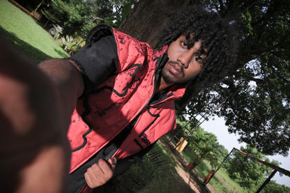 THERMOCHROMIC JACKET (BLACK PASTEL RED)