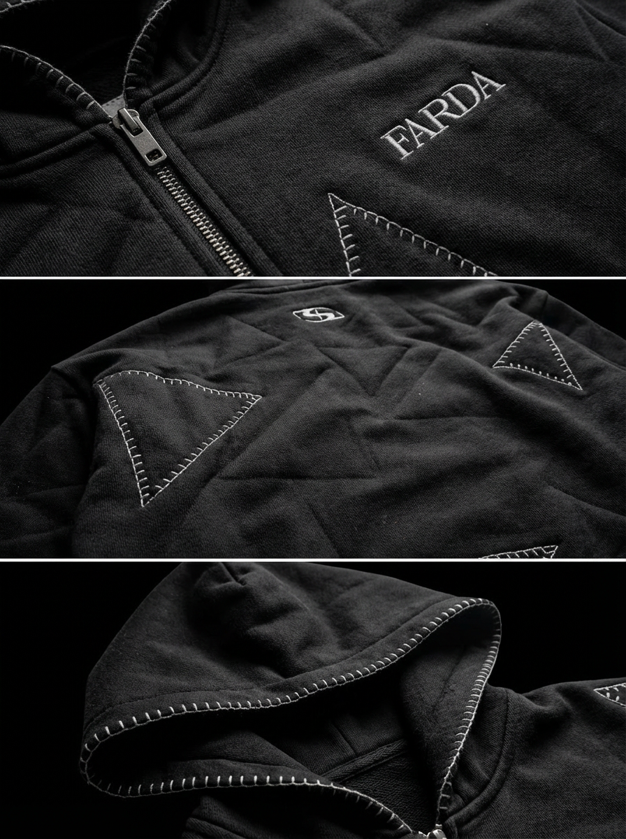 AVIO HOODIE: BLACK