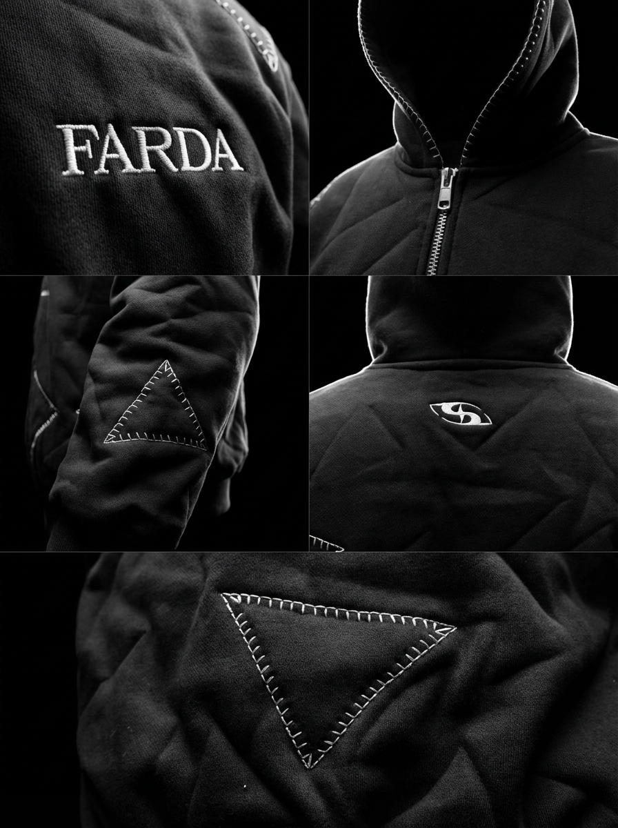 AVIO HOODIE: BLACK