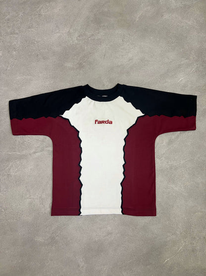 HEXA TEE: MAROON/BLACK/WHITE