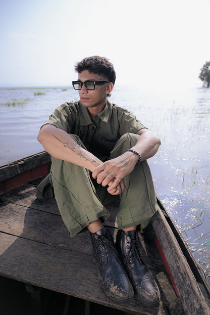 ASTRA SHIRT: OLIVE GREEN