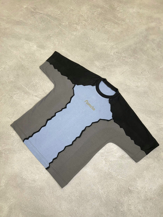 HEXA TEE: BLUE/BLACK/GRAY