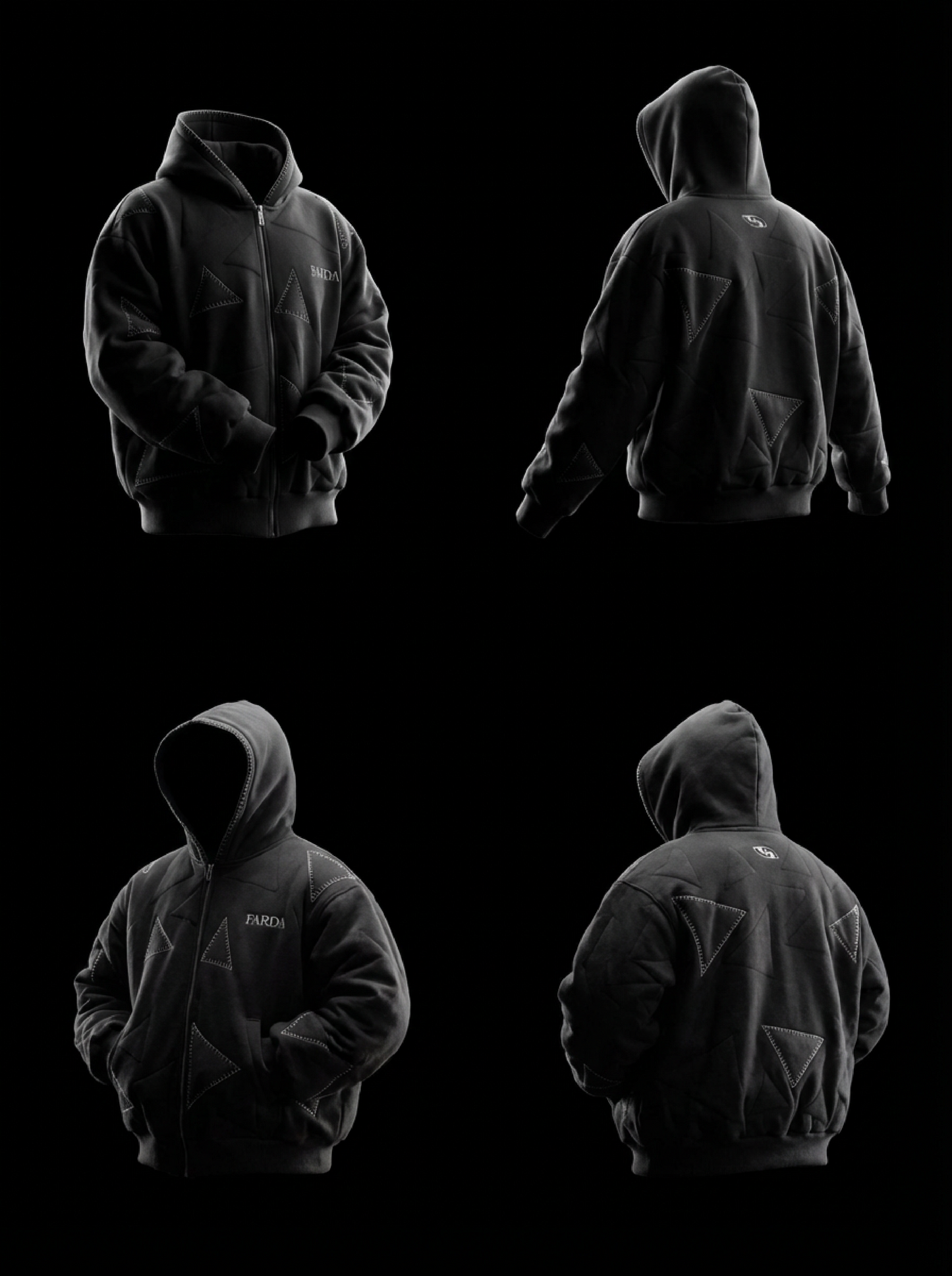 AVIO HOODIE: BLACK