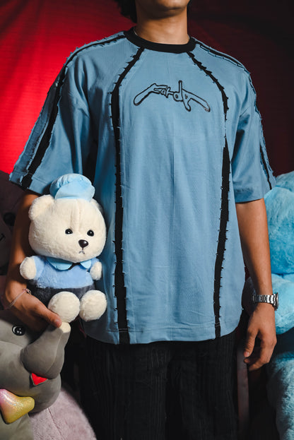 ERYX HALF SLEEVED: POWDER BLUE [UNISEX]