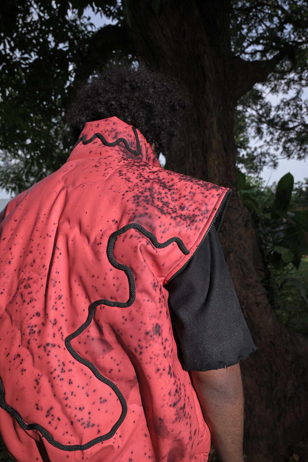 THERMOCHROMIC JACKET (BLACK PASTEL RED)