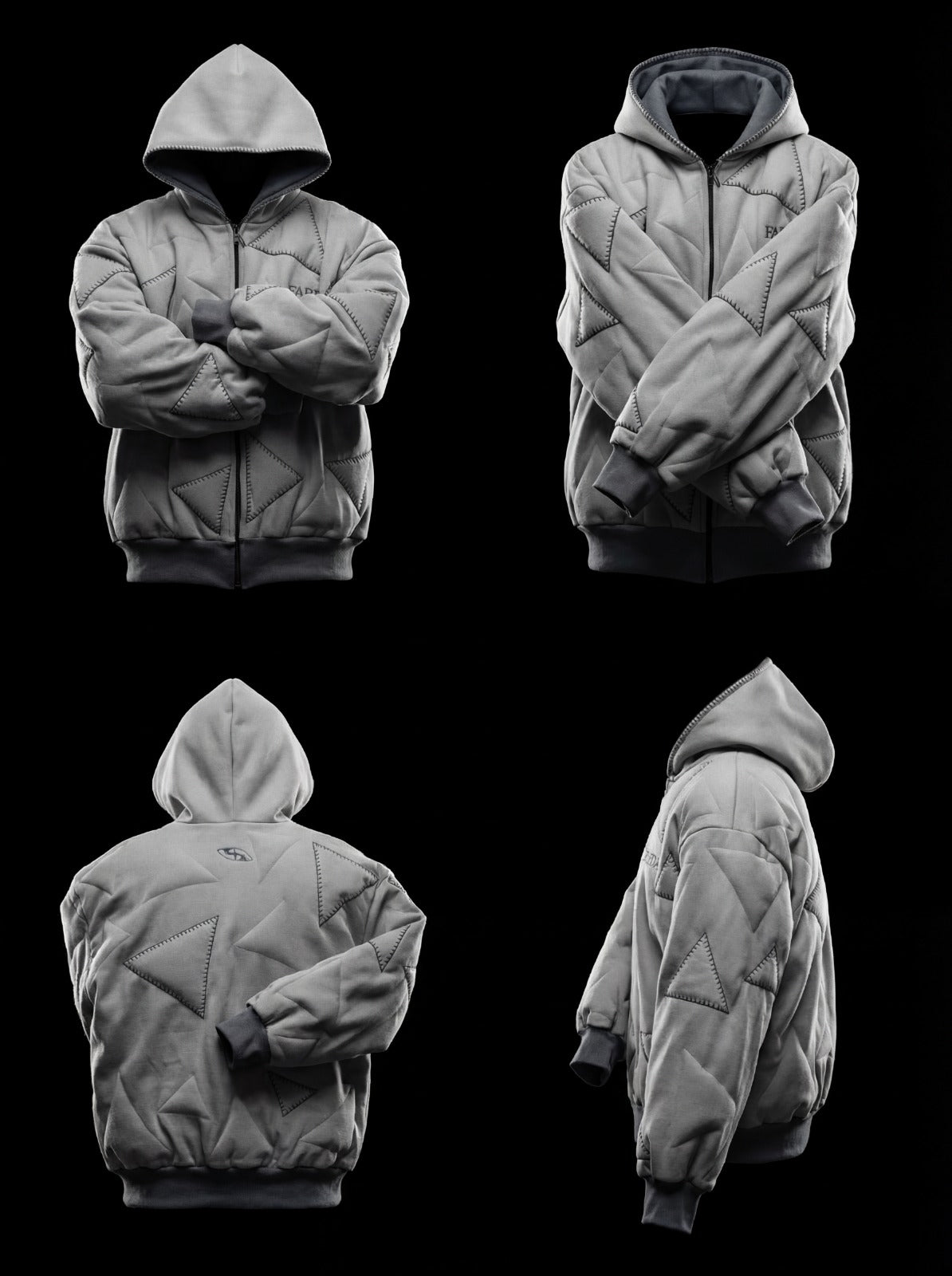 AVIO HOODIE: LIGHT GRAY