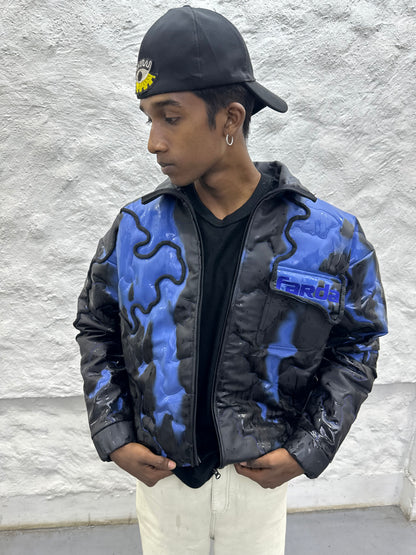 THERMOCHROMIC JACKET: BLUE BLACK