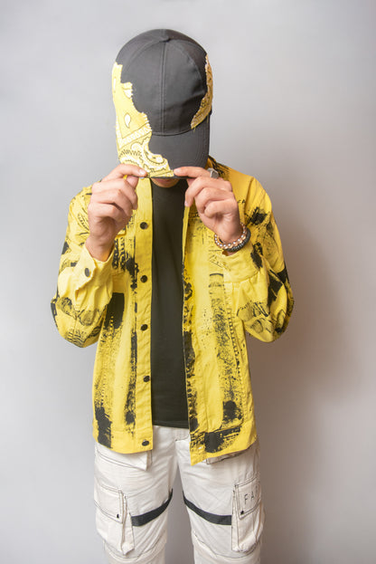 BODAK YELLOW HANDPAINTED JACKET