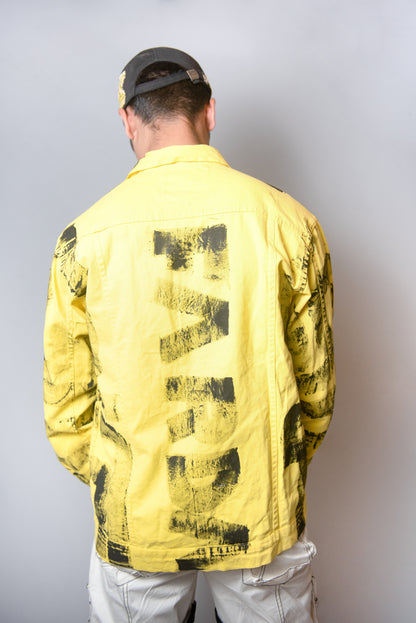 BODAK YELLOW HANDPAINTED JACKET