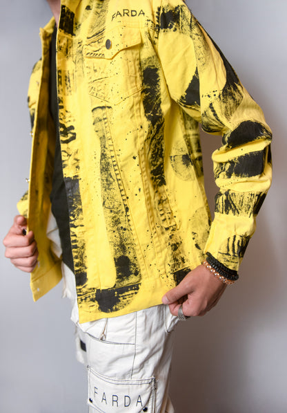 BODAK YELLOW HANDPAINTED JACKET