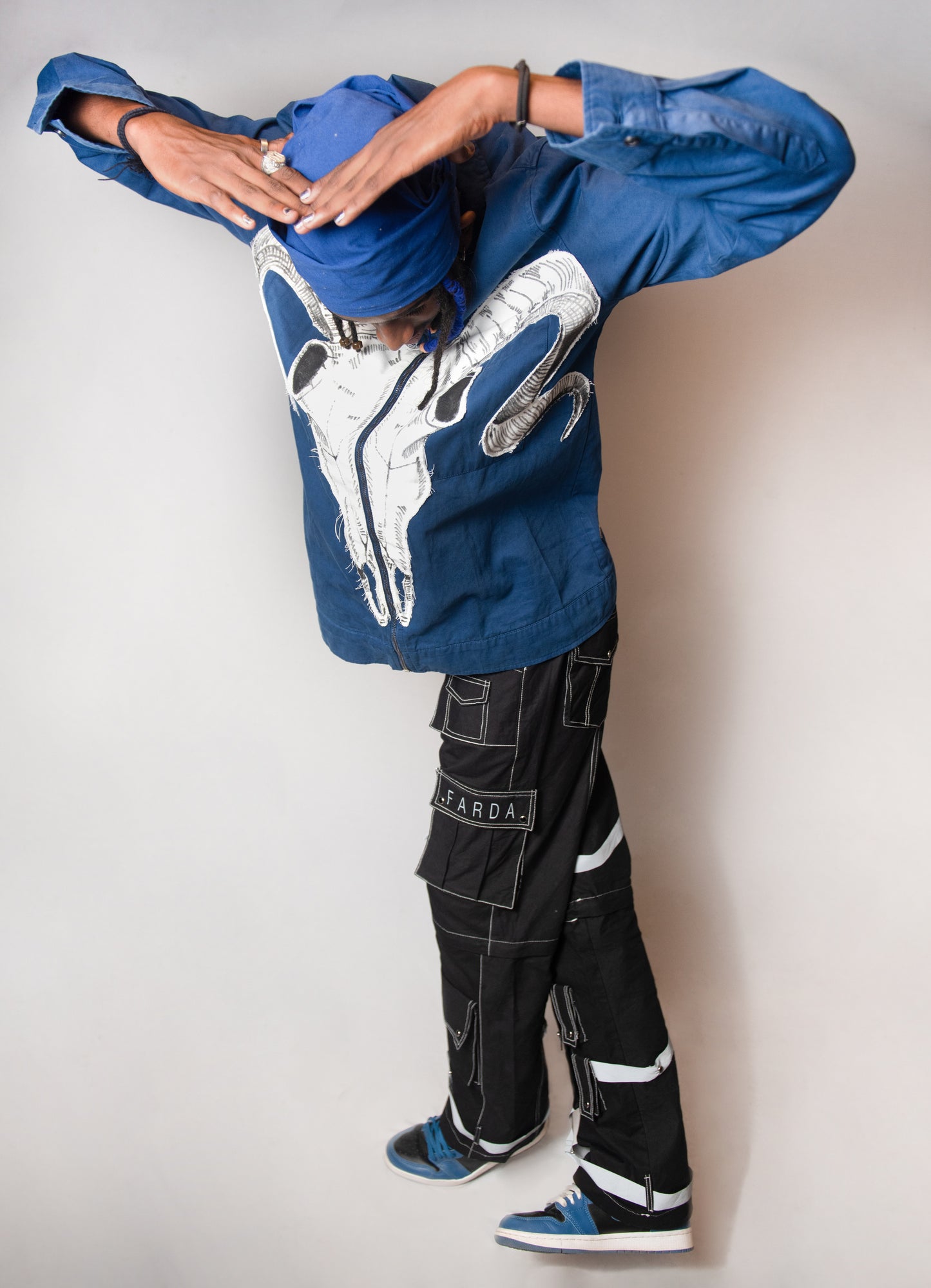 ARIES SKULL HANDPAINTED CUT & SEW JACKET
