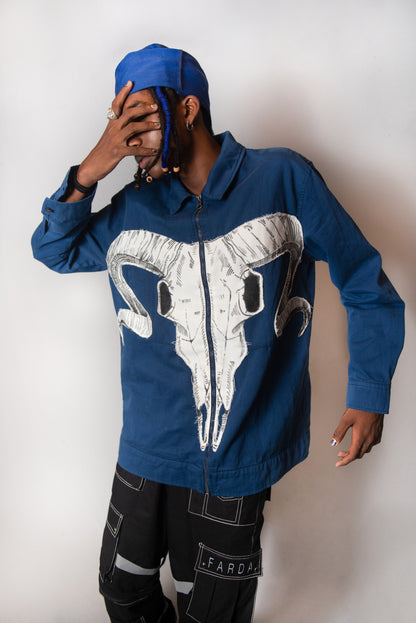 ARIES SKULL HANDPAINTED CUT & SEW JACKET